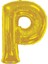 Folyo Balon Harf P Gold 34'' (86CM) 1
