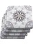 Desenli Mermer Bardak Altlığı | MRBL-2020109 | 4’lü 1