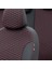 Chery Alia 2008-2011 Özel Üretim Koltuk Kılıfı Tokyo Design Deri Siyah - Kırmızı 3