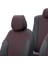 Chery Alia 2008-2011 Özel Üretim Koltuk Kılıfı Tokyo Design Deri Siyah - Kırmızı 4