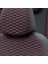 Chery Alia 2008-2011 Özel Üretim Koltuk Kılıfı Tokyo Design Deri Siyah - Kırmızı 5