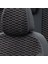 Opel Combo C 5 Kişi 2005-2012 Özel Üretim Koltuk Kılıfı Tokyo Design Tay Tüyü Siyah - Beyaz 5