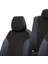 Peugeot 5008 2010-2016 5 2 (7 Kişi) Özel Üretim Koltuk Kılıfı Tokyo Design Tay Tüyü Siyah 4