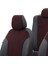 V.w. Caddy 2004-2011 Özel Üretim Koltuk Kılıfı Tokyo Design Tay Tüyü Siyah - Kırmızı 4