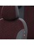 Renault Clio 3 Sw 2006-2012 Özel Üretim Koltuk Kılıfı Tokyo Design Tay Tüyü Siyah - Kırmızı 3