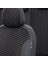 V.w. Transporter T-5 2004-2015 5+1 (6 Kişi) Özel Üretim Koltuk Kılıfı Tokyo Design Tay Tüyü Siyah - Beyaz 3