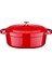 FLM4881OT23RD Gourmet Flame Oval Tencere Kırmızı 23 cm. 1
