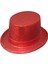 Kırmızı Renk Uzun Plastik Melon Parti Şapkası Simli 1