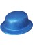 Mavi Renk Yuvarlak Plastik Parti Şapkası Simli 1
