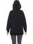 Kapüşonu Çiçek Desenli Uzun Kollu Kanguru Cepli Oversize Sweatshirt 2