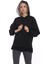 Kapüşonu Çiçek Desenli Uzun Kollu Kanguru Cepli Oversize Sweatshirt 3