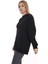 Kapüşonu Çiçek Desenli Uzun Kollu Kanguru Cepli Oversize Sweatshirt 5