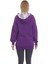 Kapüşonu Çiçek Desenli Uzun Kollu Kanguru Cepli Oversize Sweatshirt 3