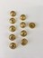 Dikiş Düğmesi 10 Adet Vintaj Model Plastik Gold/Altın Büyük Boy Çap: 1,5 Cm 1