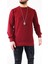 Erkek Sweatshirt-Bordo Sweatshirt-Düz Renk Sweat Shirt-Bisiklet Yaka Sweatshirt 1