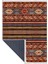 Makinede Yıkanabilen Leke Tutmaz Kolay Temizlenir Dokuma Taban Kumaş Üzerine Dijital Baskı Saçaklı Halı 100 x 140 cm 2