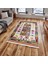 Makinede Yıkanabilen Leke Tutmaz Kolay Temizlenir Dokuma Taban Kumaş Üzerine Dijital Baskı Saçaklı Halı 80 x 140 cm 1