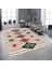 Makinede Yıkanabilen Leke Tutmaz Kolay Temizlenir Dokuma Taban Kumaş Üzerine Dijital Baskı Saçaklı Halı 100 x 140 cm 1