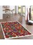 Makinede Yıkanabilen Leke Tutmaz Kolay Temizlenir Dokuma Taban Kumaş Üzerine Dijital Baskı Saçaklı Halı 130 x 180 cm 1
