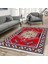 Makinede Yıkanabilen Leke Tutmaz Kolay Temizlenir Dokuma Taban Kumaş Üzerine Dijital Baskı Saçaklı Halı 80 x 300 cm 1