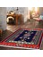 Makinede Yıkanabilen Leke Tutmaz Kolay Temizlenir Dokuma Taban Kumaş Üzerine Dijital Baskı Saçaklı Halı 100 x 300 cm 1