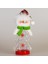 Yılbaşı Şişe Kardan Adam Yeşil Atkı 11CM x 7cm 2