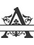 Dekoratif Ahşap Harf A Harfi Monogram Harf 1 Adet 1