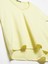 3470 V Yaka Basic T-Shirt-Açık Sarı 3