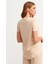 3471 Bisiklet Yaka Basic T-Shirt-Bej 3