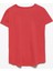 3471 Bisiklet Yaka Basic T-Shirt-Kırmızı 2