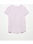 3471 Bisiklet Yaka Basic T-Shirt-Lila 2