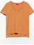3470 V Yaka Basic T-Shirt-Şeftali 1