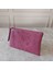 Clutch Bag Suni Yılan Deri Kadın Çanta Bordo 4