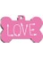 Love Letter Pembe Kemik Şekilli Köpek Künyesi 1