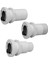 Thru-Hull Ø55MM W/non-Ret.valve, F/hose Ø50MM,WHITE 1