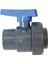 Ball Valve 1/2", Single Union Bspt, Plastic, Grey 1