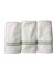 3lü Paket Çift Sıra Su Yeşili Piko Nakışlı El Havlusu 32X35CM 3