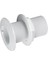 Thru-Hull W/fl. Flange Thread. 1 1/2", L103MM, White 1