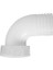 Thru-Hull 2" Elbow 90º Fem Conn. F/hose Ø50MM, White 1