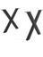'x' - Metal Masa Ayağı- Kütük Masa Ayağı Kalın -40X60- Profil Ayak- 2 Adet 1