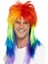 Gökkuşağı Renk Mullet Retro 80 Li Yıllar Parti Peruğu 1