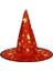 Yıldız Desenli Cadı Şapkası Kırmızı Renk 1