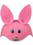 Pembe Renk Tavşan Başlığı Hayvan Şapkası Keçe 1
