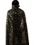 Halloween Örümcek Ağı Desenli Yetişkin Pelerini 120 cm Altın Renk 1