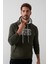 Slim Fit Pamuklu Kanguru Cepli Şardonlu Kışlık Kapüşonlu Sweat Erkek Sweat 5827003 2