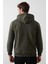 Slim Fit Pamuklu Kanguru Cepli Şardonlu Kışlık Kapüşonlu Sweat Erkek Sweat 5827003 5