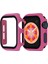 Apple Watch Uyumlu 42 mm Darbe Korumalı Gard Kordon - Koyu Pembe 1