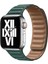 Apple Watch Uyumlu Deri Tasarımlı Kordon - Yeşil 1