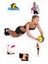 Ab-Wheel Karın Kası Tekeri + Denge Topu + Pilates Bandı + Atlama Ipi + Termal Kemer - 5'li Set 1