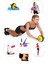 Karın Kası Tekeri + Pilates Topu + Denge Topu + Band + Atlama Ipi + Termal Kemer-7'li Set 1